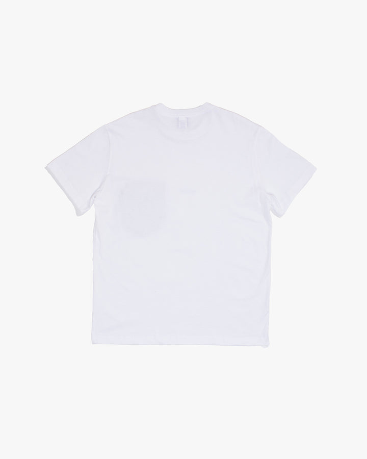 Kiriko Original Tee, 8 oz. US Made, Double Pocket Tee, White, Tsubaki and Red Shibori Style