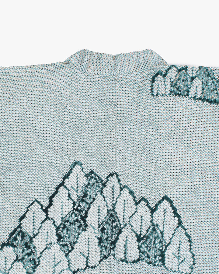Vintage Haori Jacket, Full Shibori, Forest, Teal