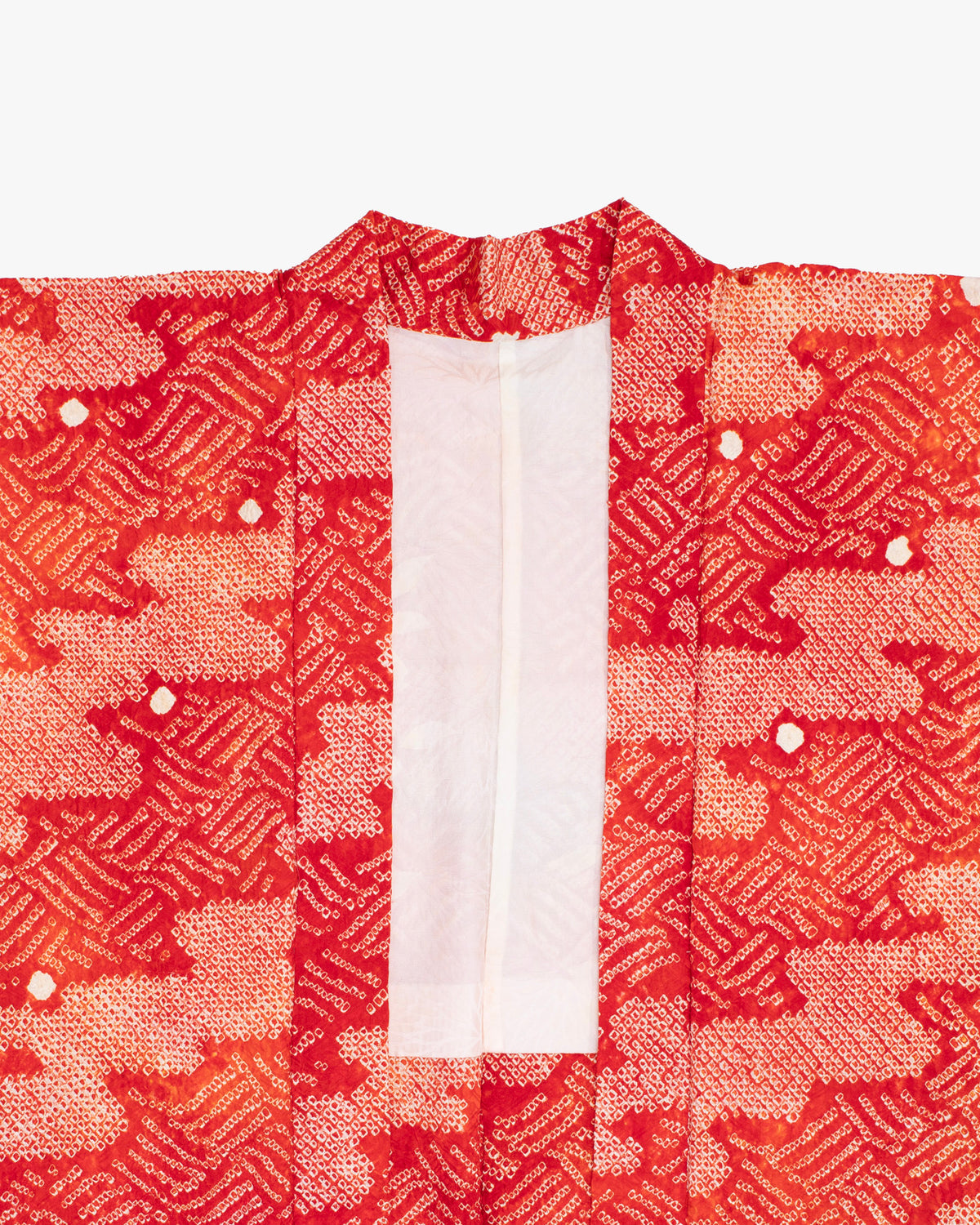 Vintage Haori Jacket, Full Shibori, Red Ajiro