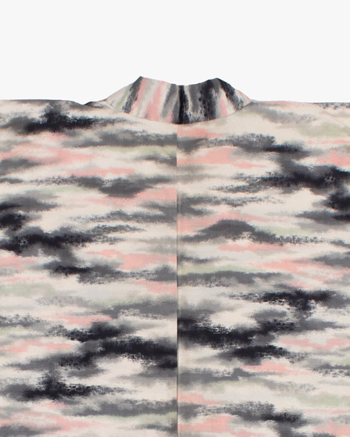 Vintage Haori Jacket, Meisen Unmu, Cream Pink Grey and Sage