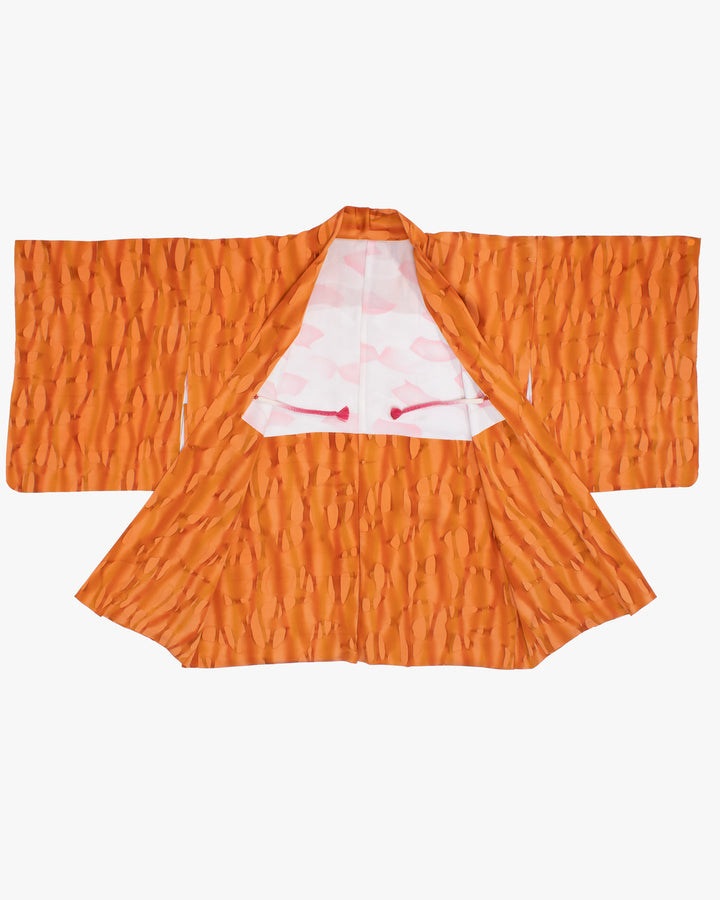 Vintage Haori Jacket, Orange Tachiwaku