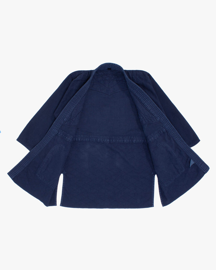 Kiriko Custom Dyed Kendogi Jacket with Pockets, Kokihanada, Sashiori Style B