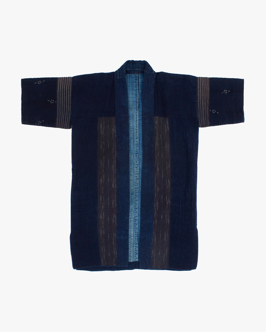Vintage Noragi Jacket, Reversible, Boro Patched and Sashiko Stitched