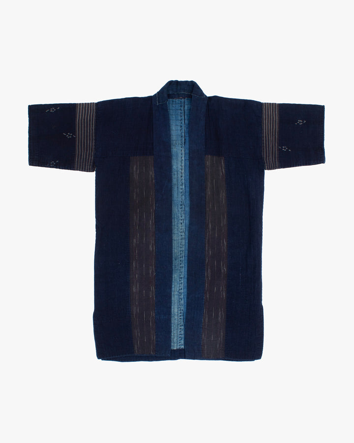 Vintage Noragi Jacket, Reversible, Boro Patched and Sashiko Stitched