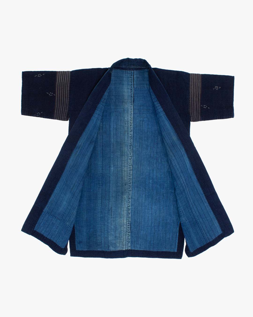 Vintage Noragi Jacket, Reversible, Boro Patched and Sashiko Stitched