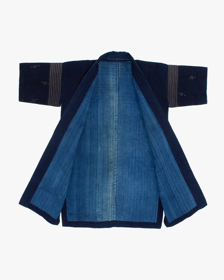 Vintage Noragi Jacket, Reversible, Boro Patched and Sashiko Stitched