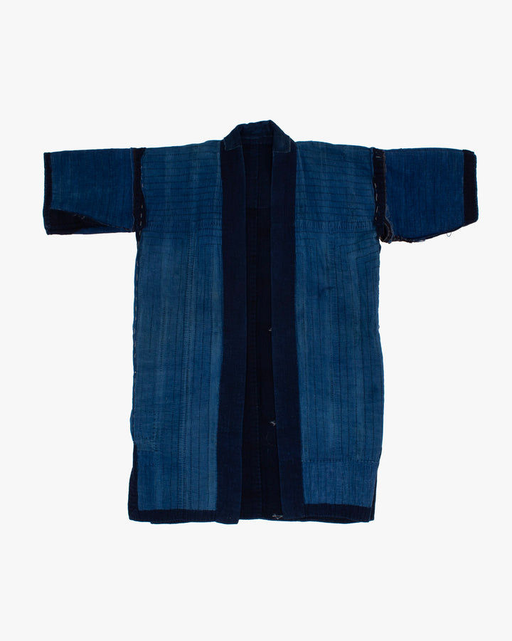 Vintage Noragi Jacket, Reversible, Boro Patched and Sashiko Stitched