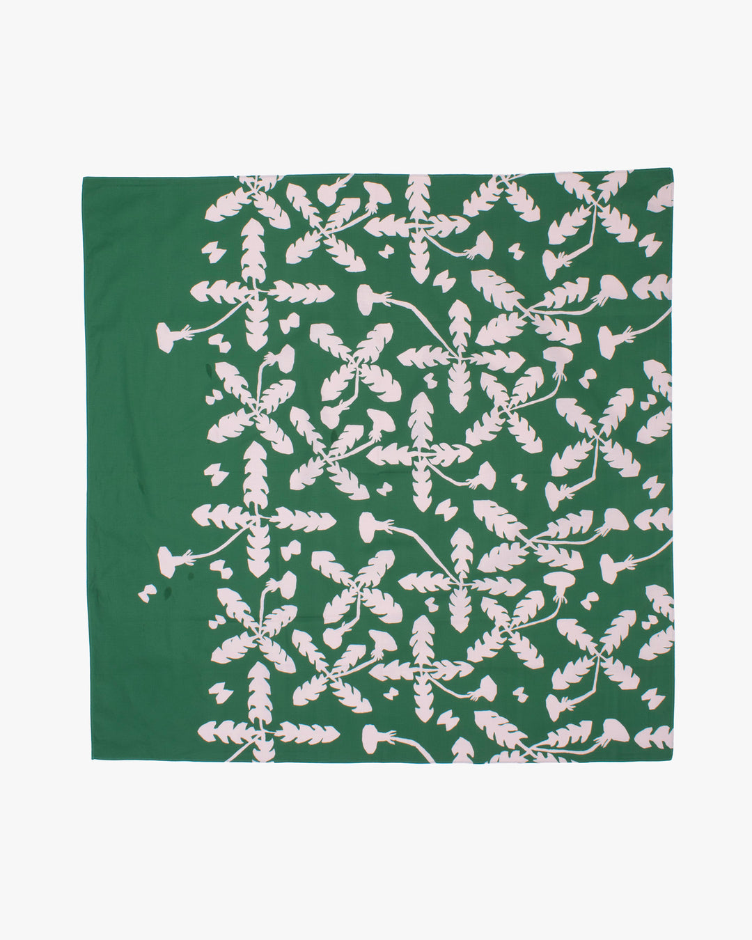 Musubi, Organic Cotton, Minäperhonen + musubi, Green 39.5" x 39.5"