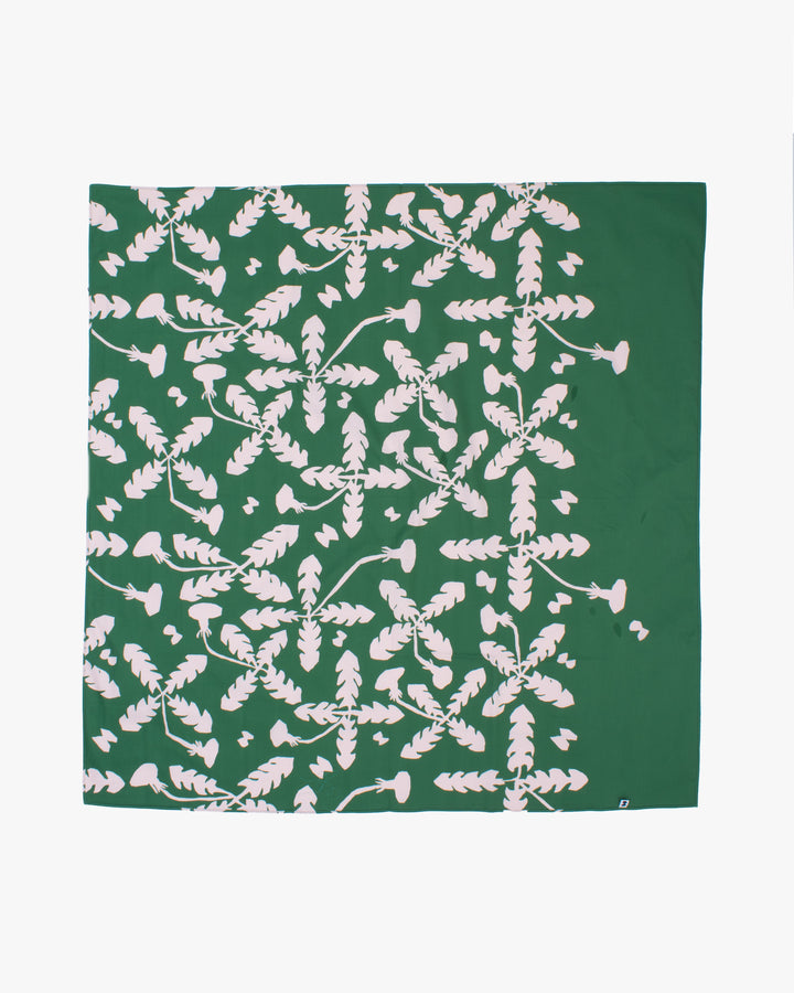 Musubi, Organic Cotton, Minäperhonen + musubi, Green 39.5" x 39.5"