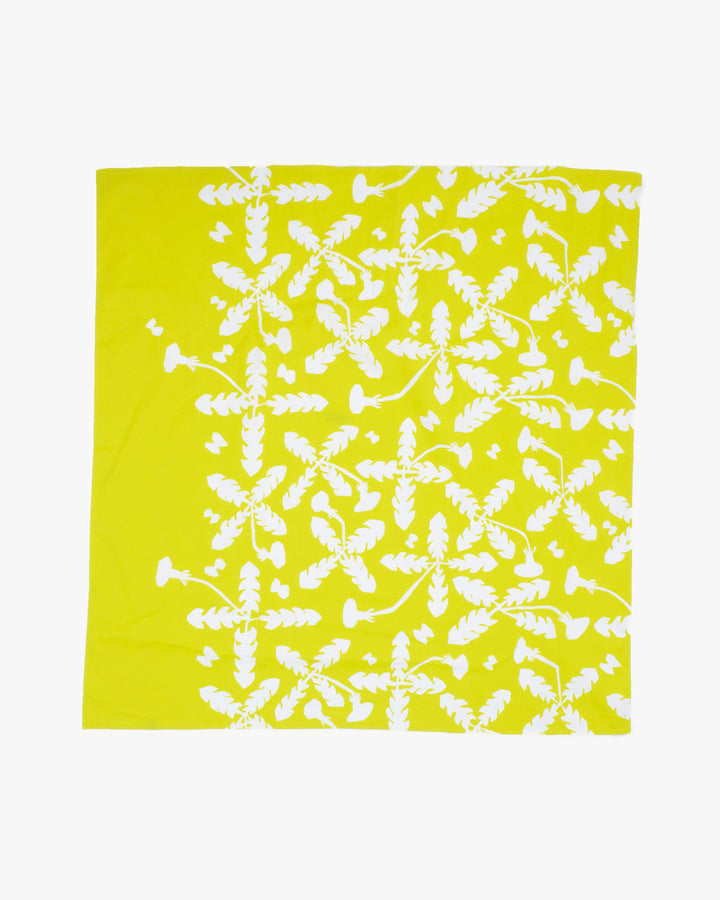 Musubi, Organic Cotton, Minäperhonen + musubi, Yellow 39.5" x 39.5"