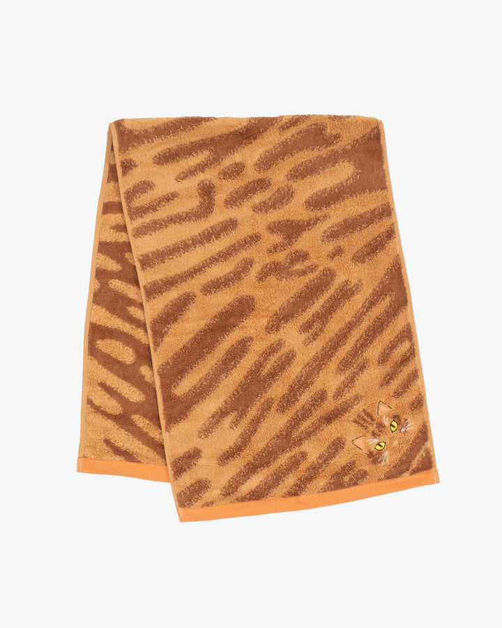Japanese Long Face Towel, Uchi no Ko Kenami Long Face Towel, Orange