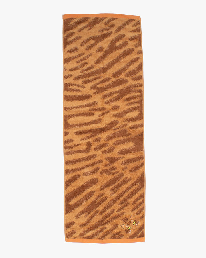 Japanese Long Face Towel, Uchi no Ko Kenami Long Face Towel, Orange