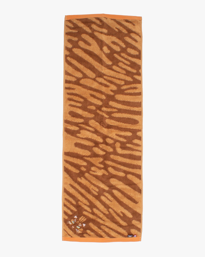 Japanese Long Face Towel, Uchi no Ko Kenami Long Face Towel, Orange