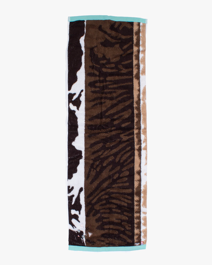 Japanese Long Face Towel, Uchi no Ko Kenami Long Face Towel, Brown