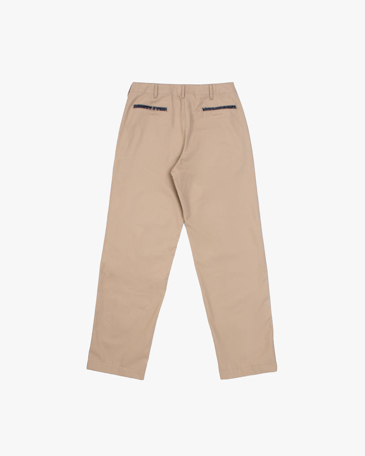 Kiriko Original Officer Trousers, Khaki, Small Multi