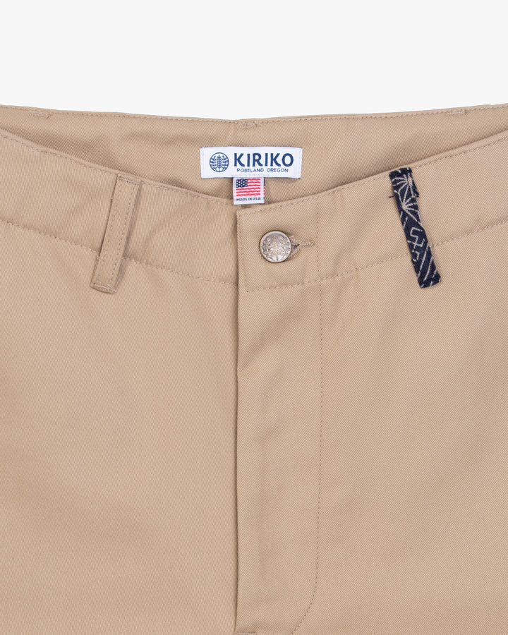 Kiriko Original Officer Trousers, Khaki, Small Multi