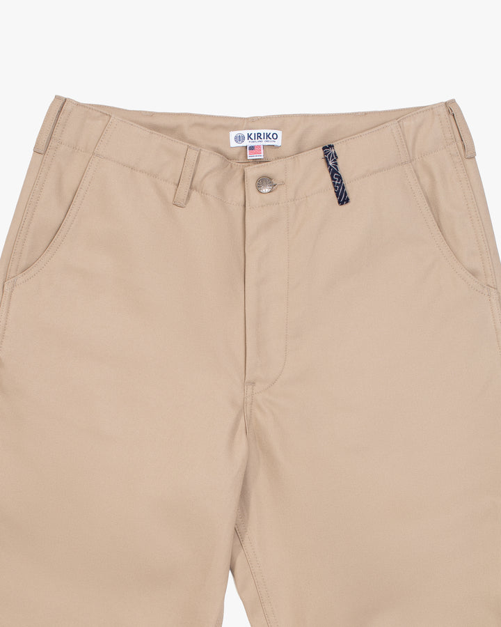 Kiriko Original Officer Trousers, Khaki, Small Multi
