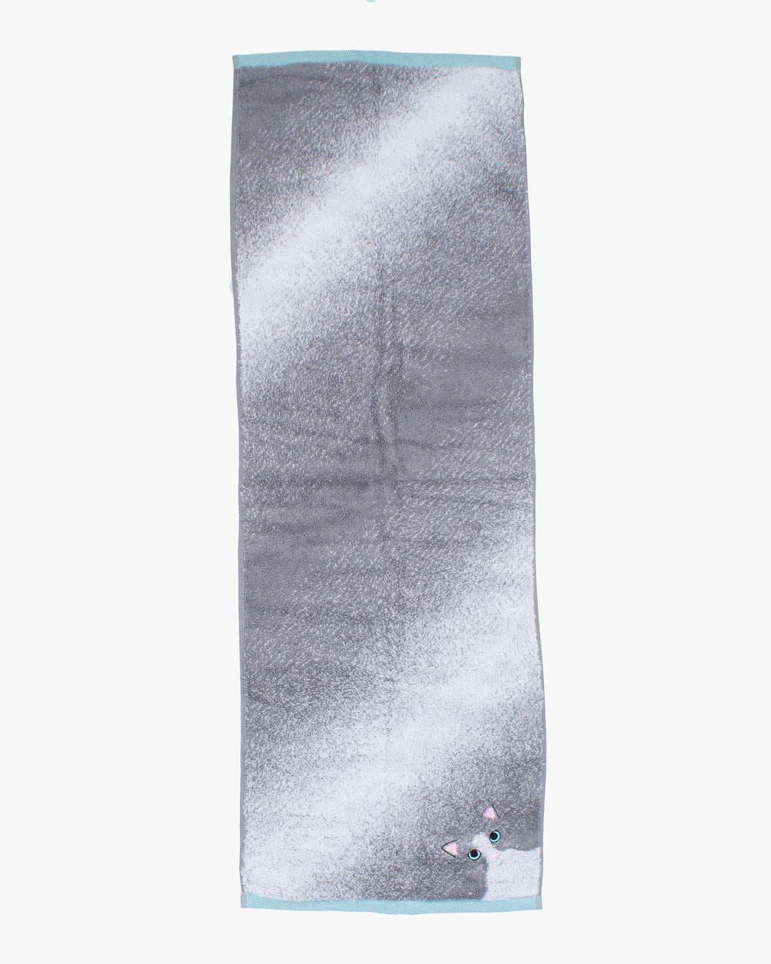 Japanese Long Face Towel, Uchi no Ko Kenami, Gray