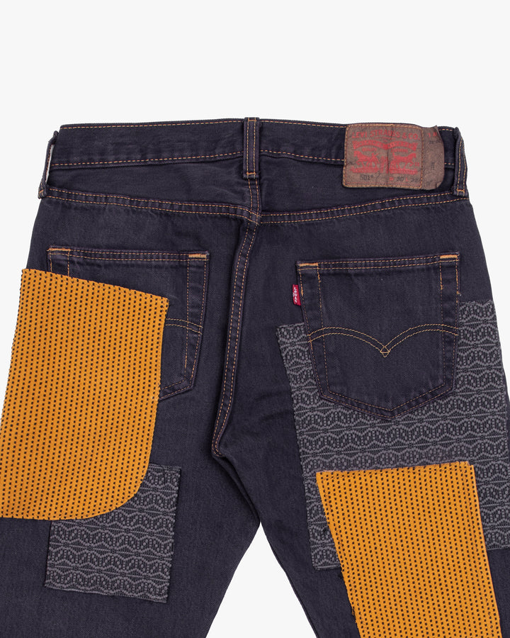 Kiriko Custom Denim Jeans, Asanoha Inlay, Levi&