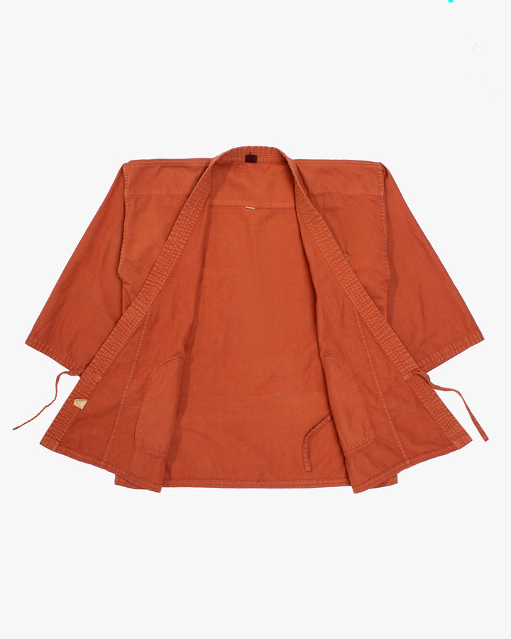 Kiriko Custom Dyed Kendogi Jacket with Pockets, Kakishibu, Style C