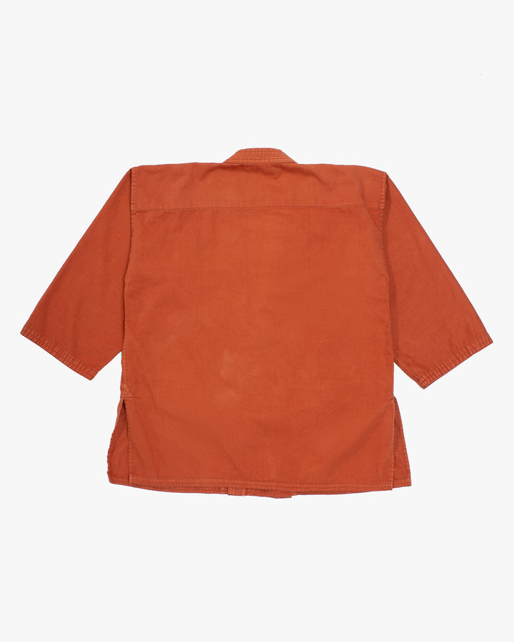 Kiriko Custom Dyed Kendogi Jacket with Pockets, Kakishibu, Style C
