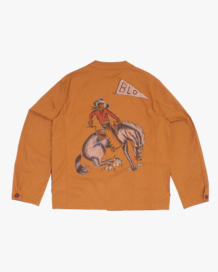 Mandarin Collar Lightweight Jacket, Kiriko x James Rich, Mustard, L