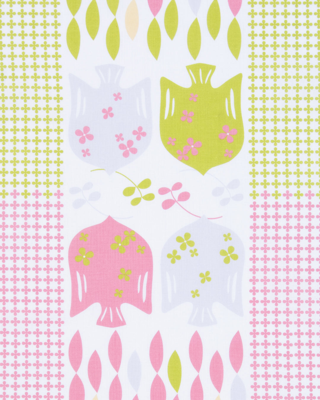 Tenugui, Modern Komon, Tutu Tata, Bird Pear Green