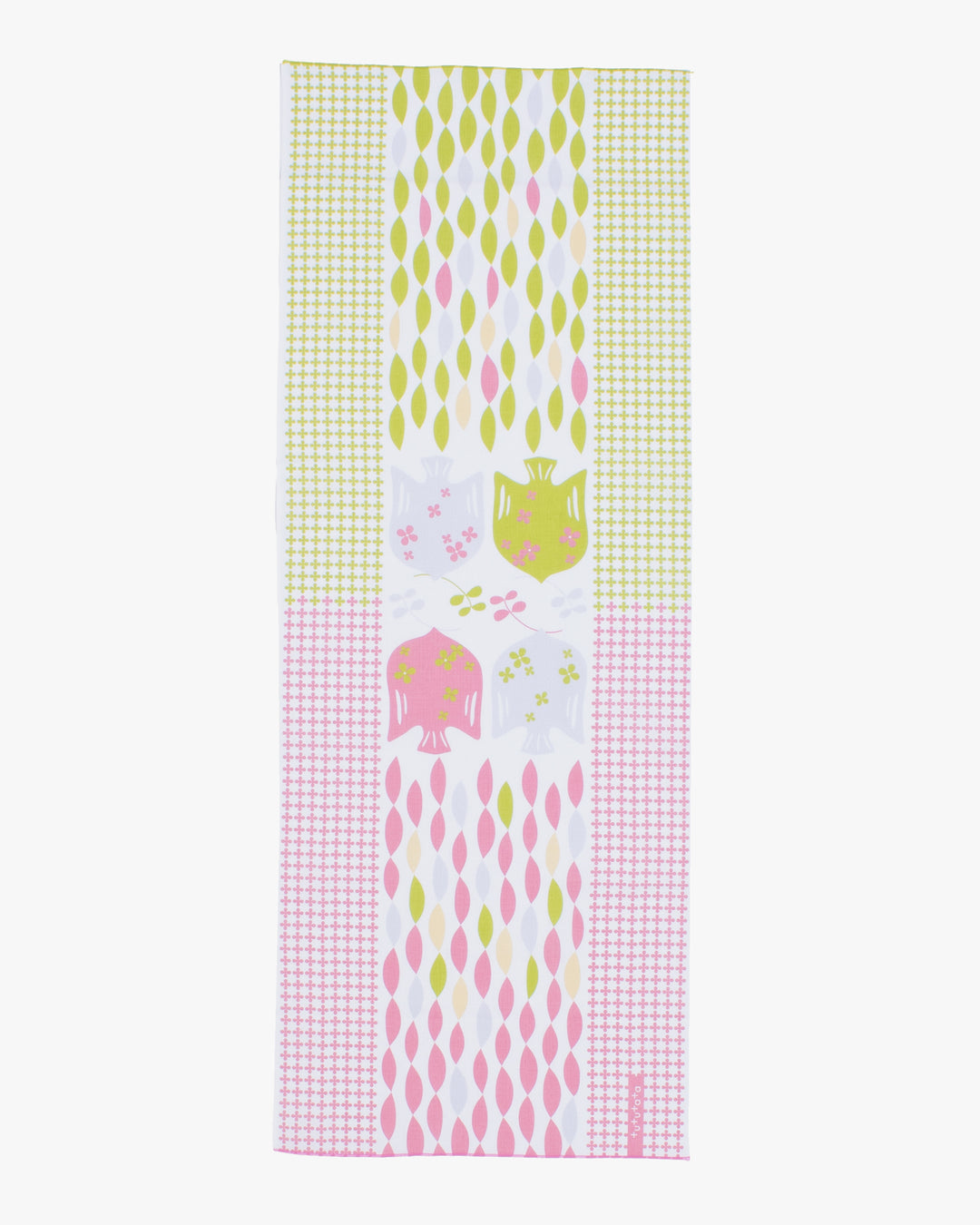 Tenugui, Modern Komon, Tutu Tata, Bird Pear Green