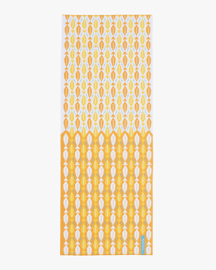 Tenugui, Modern Komon, Tutu Tata, Fish Sunny Orange