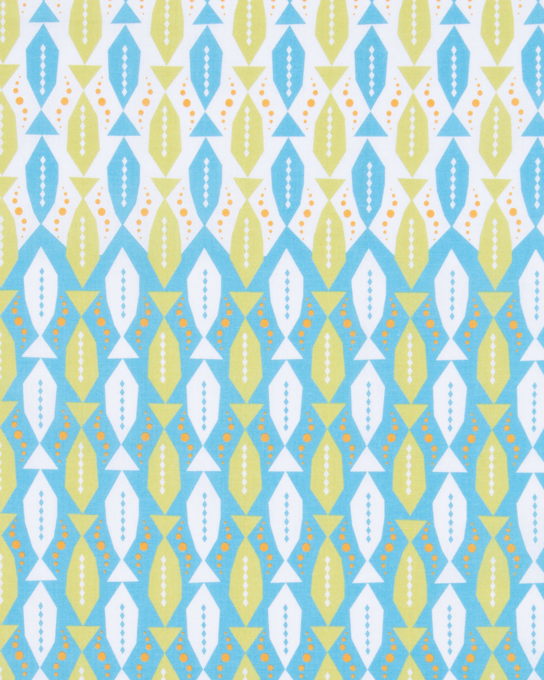 Tenugui, Modern Komon, Tutu Tata, Fish Ocean Blue