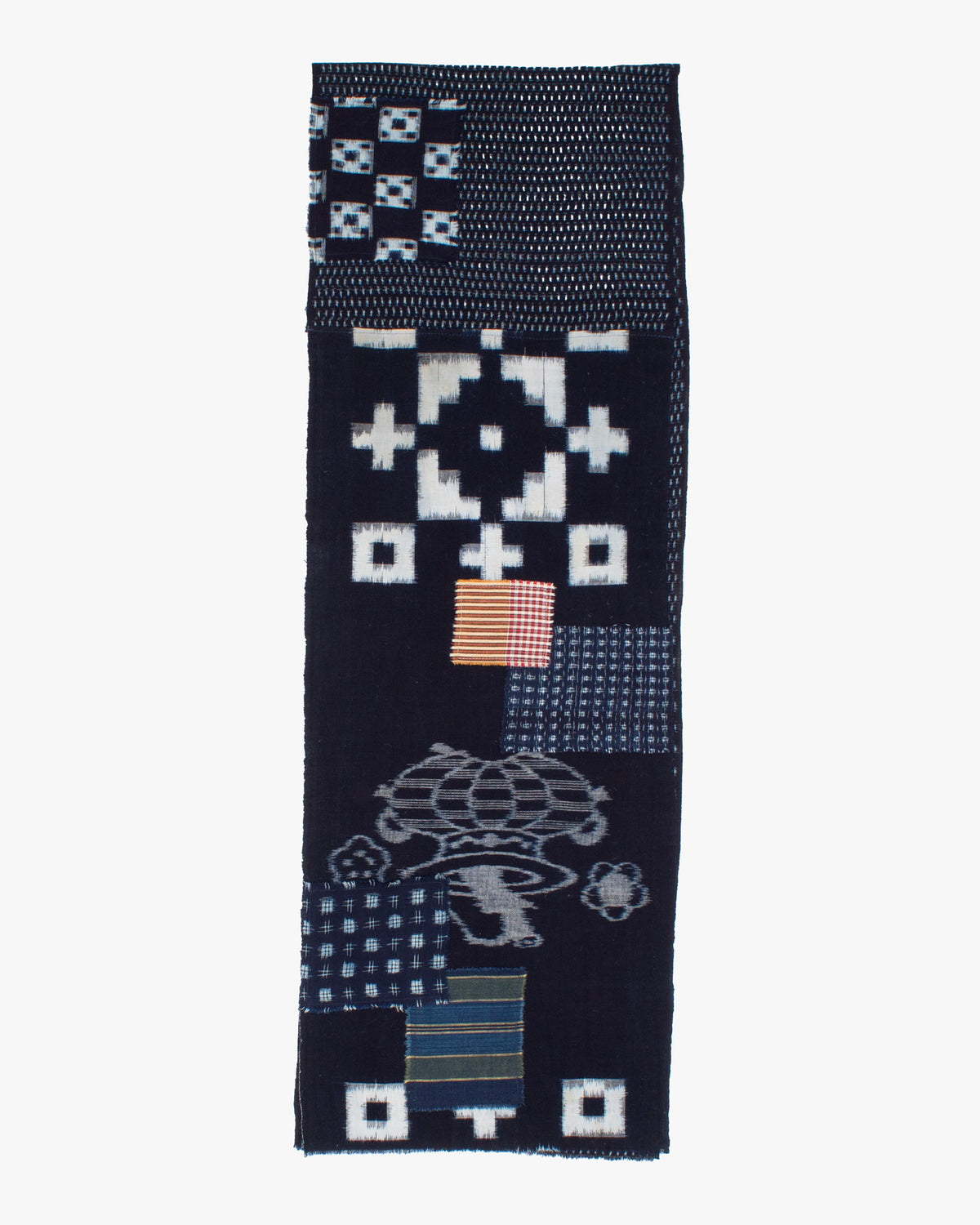 Kiriko Original Scarf, Patched Boro, Indigo, 59