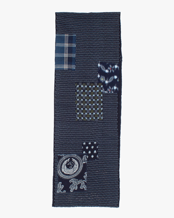 Kiriko Original Scarf, Patched Boro, Indigo, 59