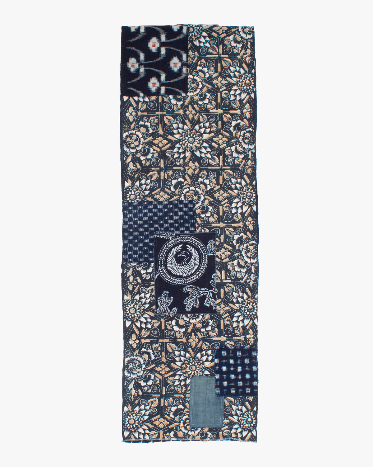 Kiriko Original Scarf, Patched Boro, Indigo, 57