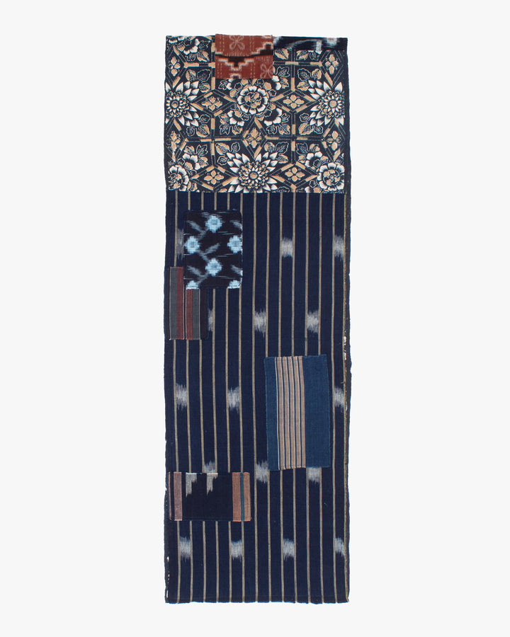 Kiriko Original Scarf, Patched Boro, Indigo, 57