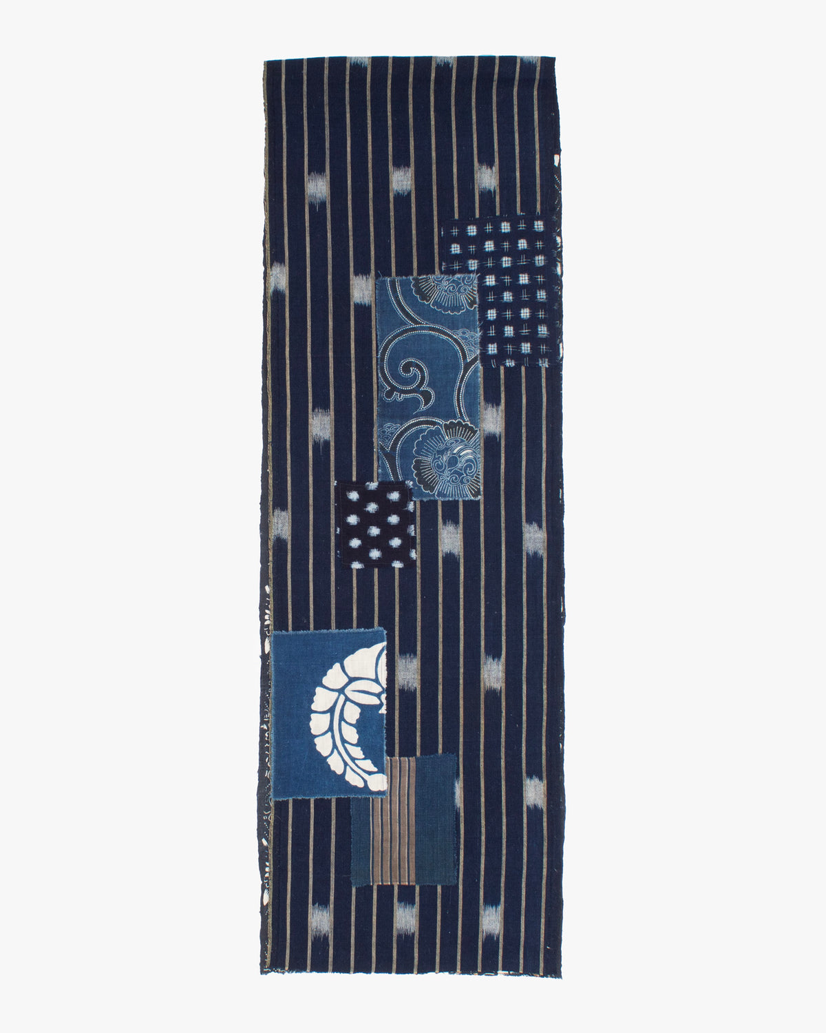 Kiriko Original Scarf, Patched Boro, Indigo, 56