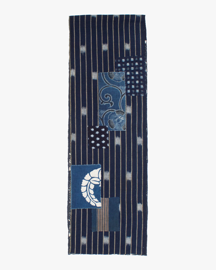 Kiriko Original Scarf, Patched Boro, Indigo, 56
