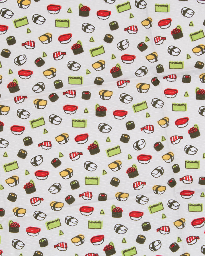 PrairieDog, Furoshiki, Sushi, Off-White, 39" x 39"