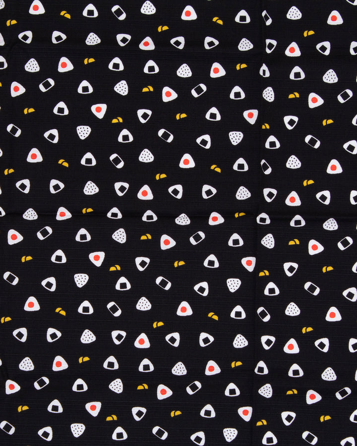 PrairieDog, Furoshiki, Onigiri, Black, 39" x 39"