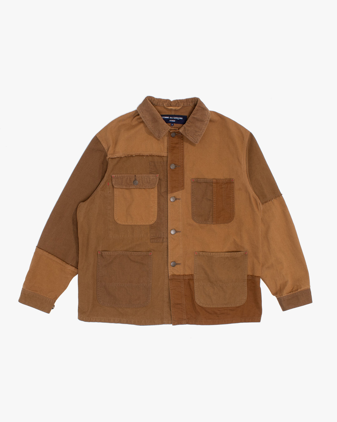 Japanese Repro Jacket, L, Comme des Garcons, Brown with Corduroy Collar