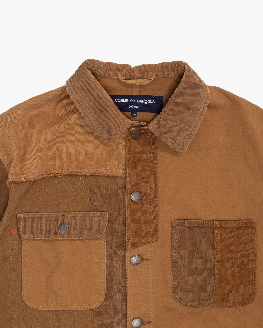 Japanese Repro Jacket, L, Comme des Garcons, Brown with Corduroy Collar
