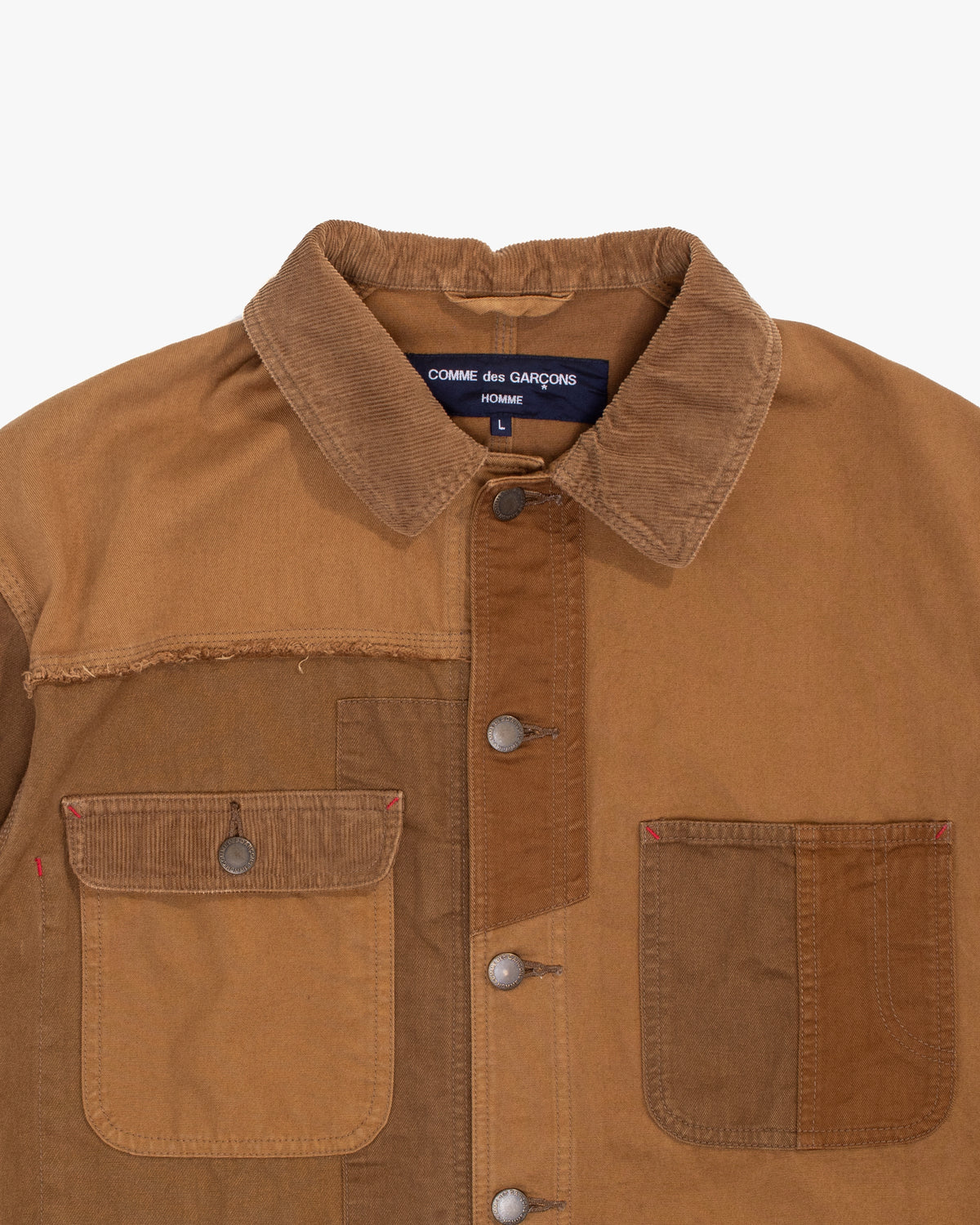 Japanese Repro Jacket, L, Comme des Garcons, Brown with Corduroy Collar