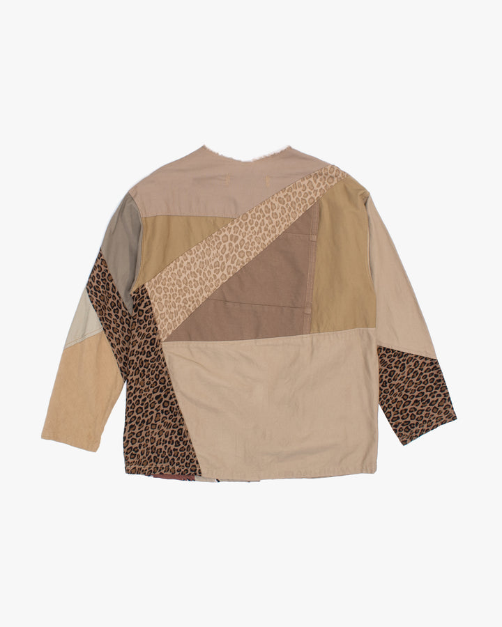 Japanese Repro Jacket, L, John Bull, Tan with Animal Print