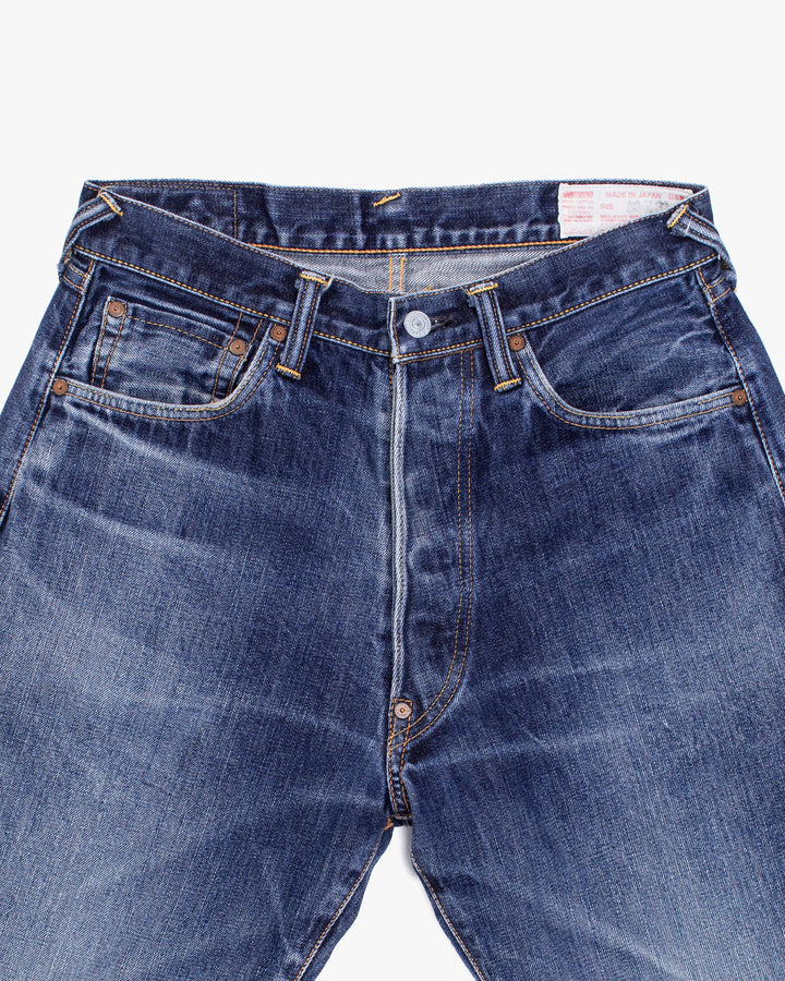 Japanese Repro Denim Jeans, 30, Evisu, Faded Medium Wash Blue
