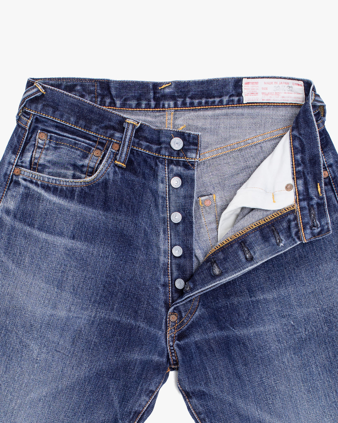 Japanese Repro Denim Jeans, 30, Evisu, Faded Medium Wash Blue