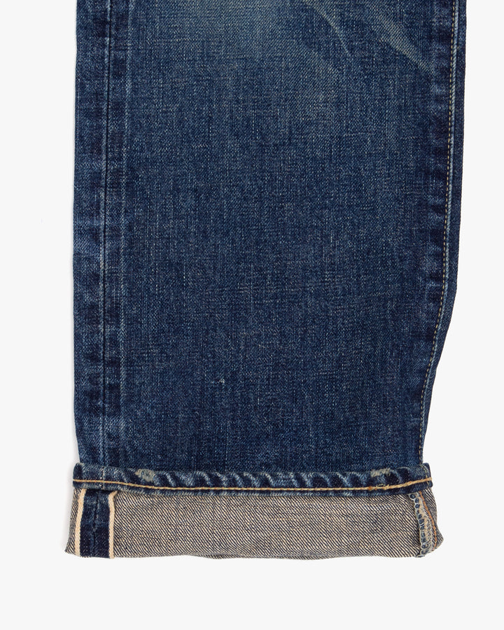 Japanese Repro Denim Jeans, 29, Knackered, Faded Medium Wash Blue