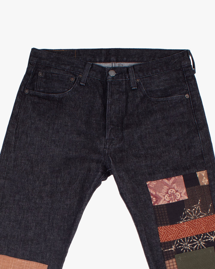 Kiriko Custom Patched Denim Jeans, Levi&