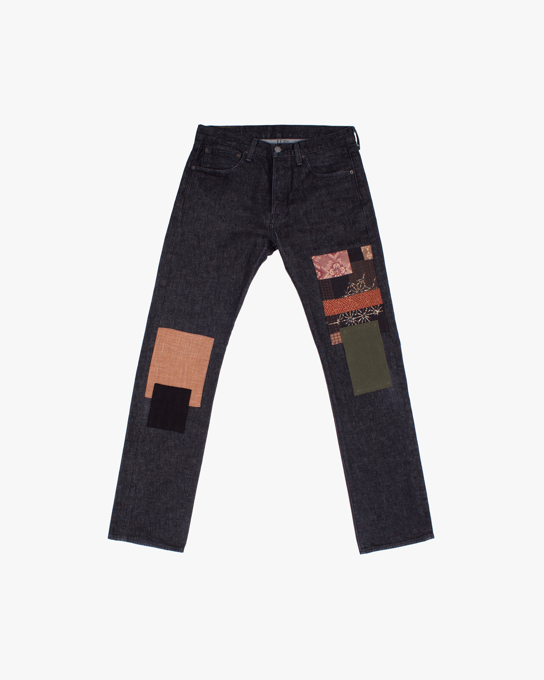 Kiriko Custom Patched Denim Jeans, Levi&