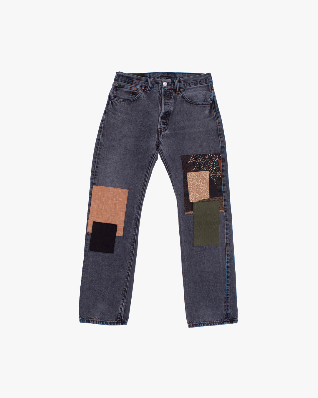 Kiriko Custom Patched Denim Jeans, Levi&