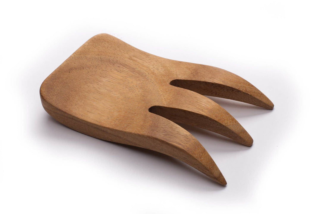 Ironwood, Bear Claw Salad Servers,Acacia, Set 2,1.5"x3.75"x6"