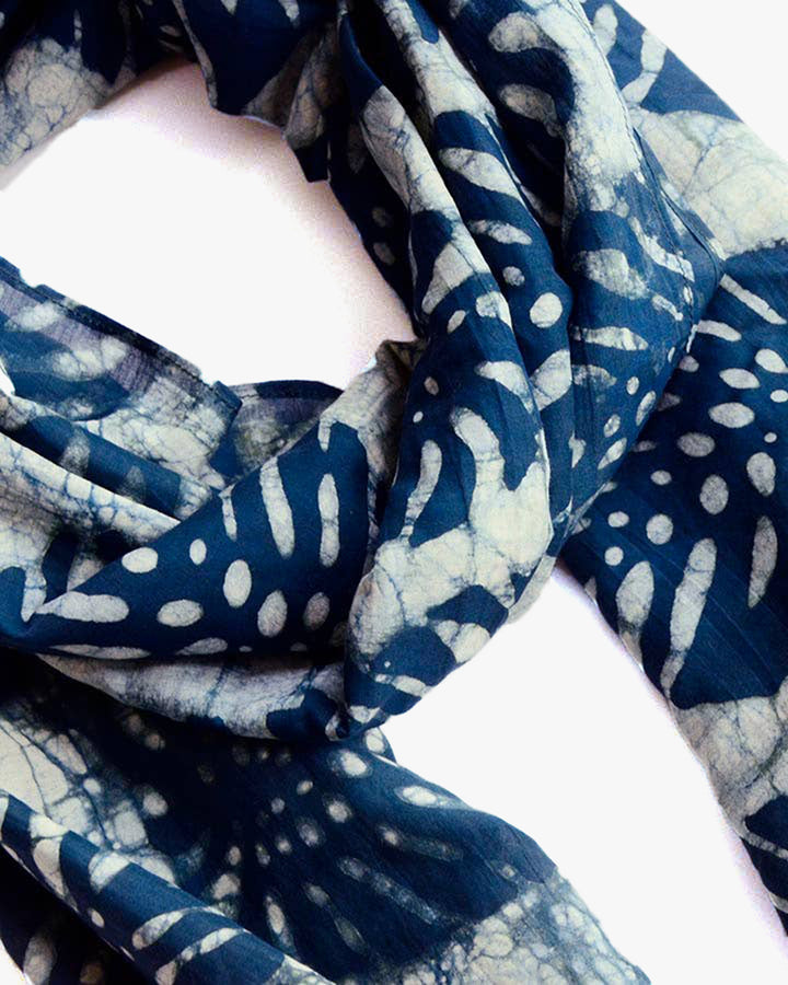 Ichcha, Large Block Print Scarf, Patta